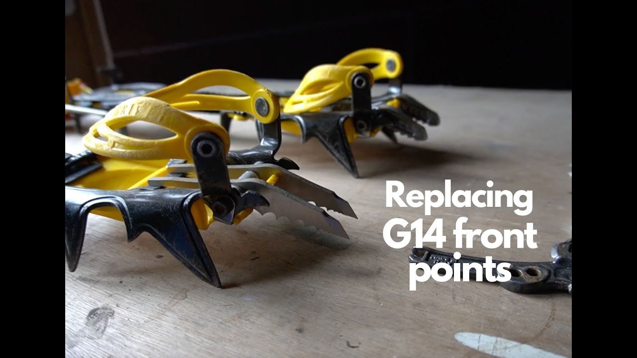 Replacing front points on G14 crampons