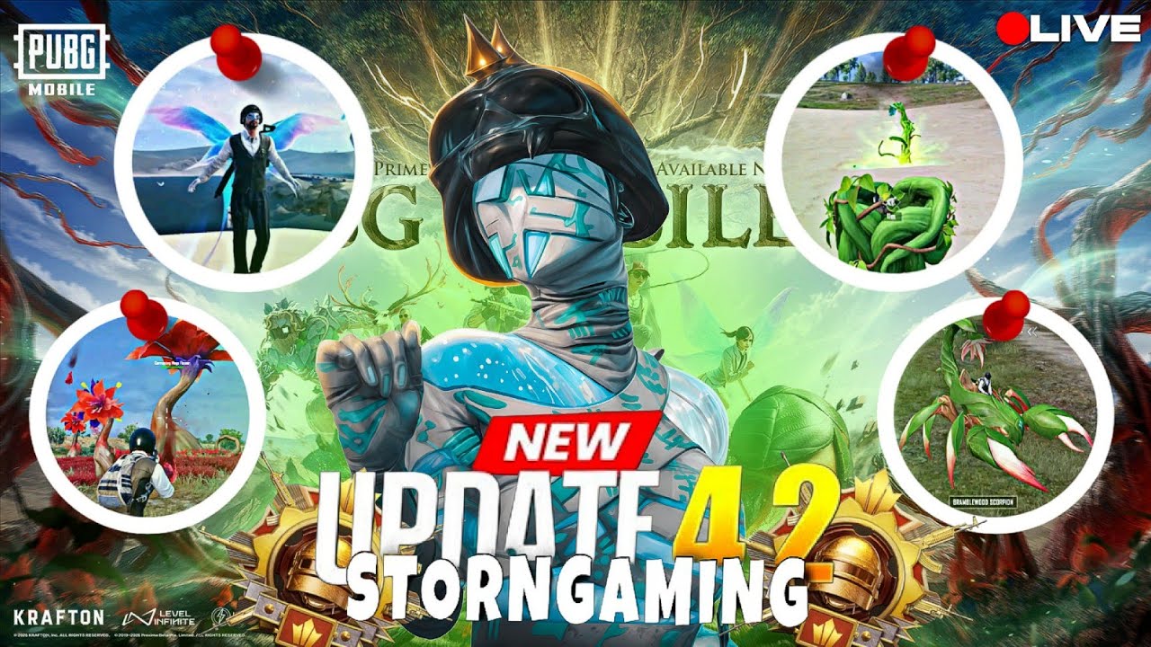 🔥NEW UPDATE 4.2🔥LET'S EXPLORE💥@storngaming007 #storngaming1 #pubgmobile #livestream