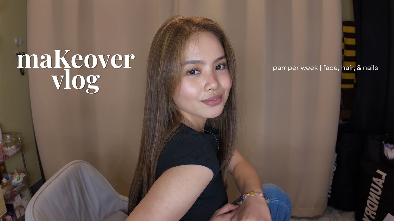 maKeover transformation vlog | face, hair, & nails | Kathleen A.
