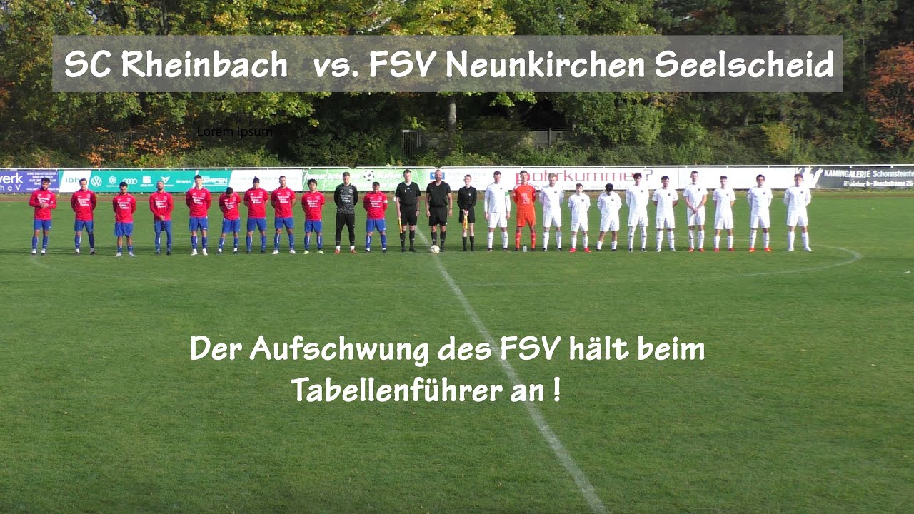 Fussball Landesliga SC Rheinbach vs. FSV Neunkirchen Seelscheid