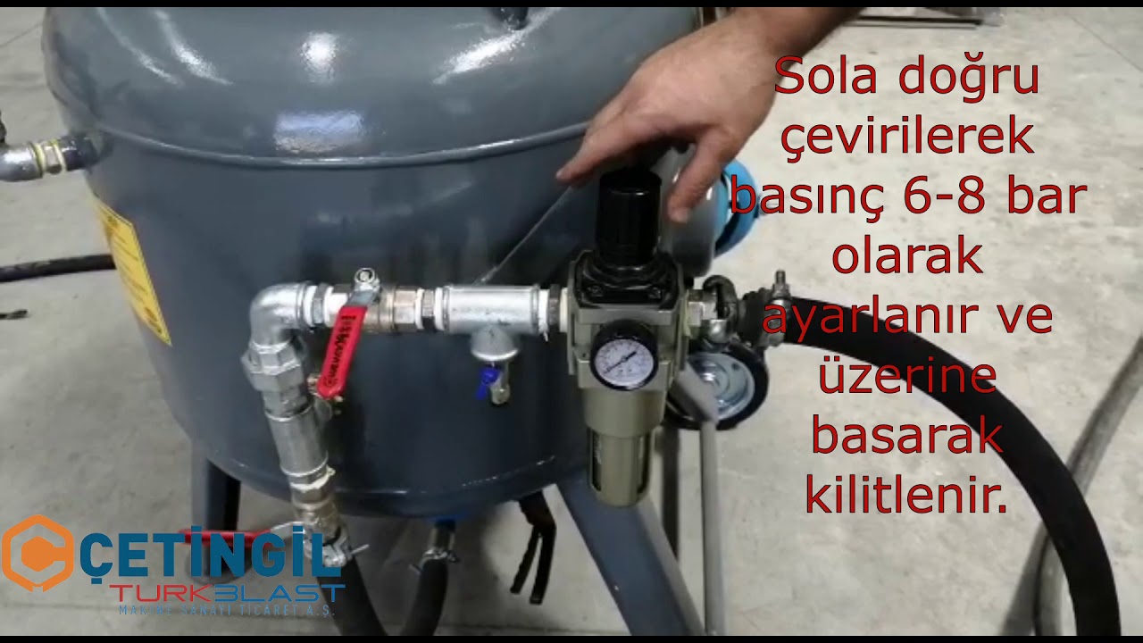 Seyyar Kumlama Makinesi Kurulumu (Manuel) / Manual Shot Blasting Machine Setup