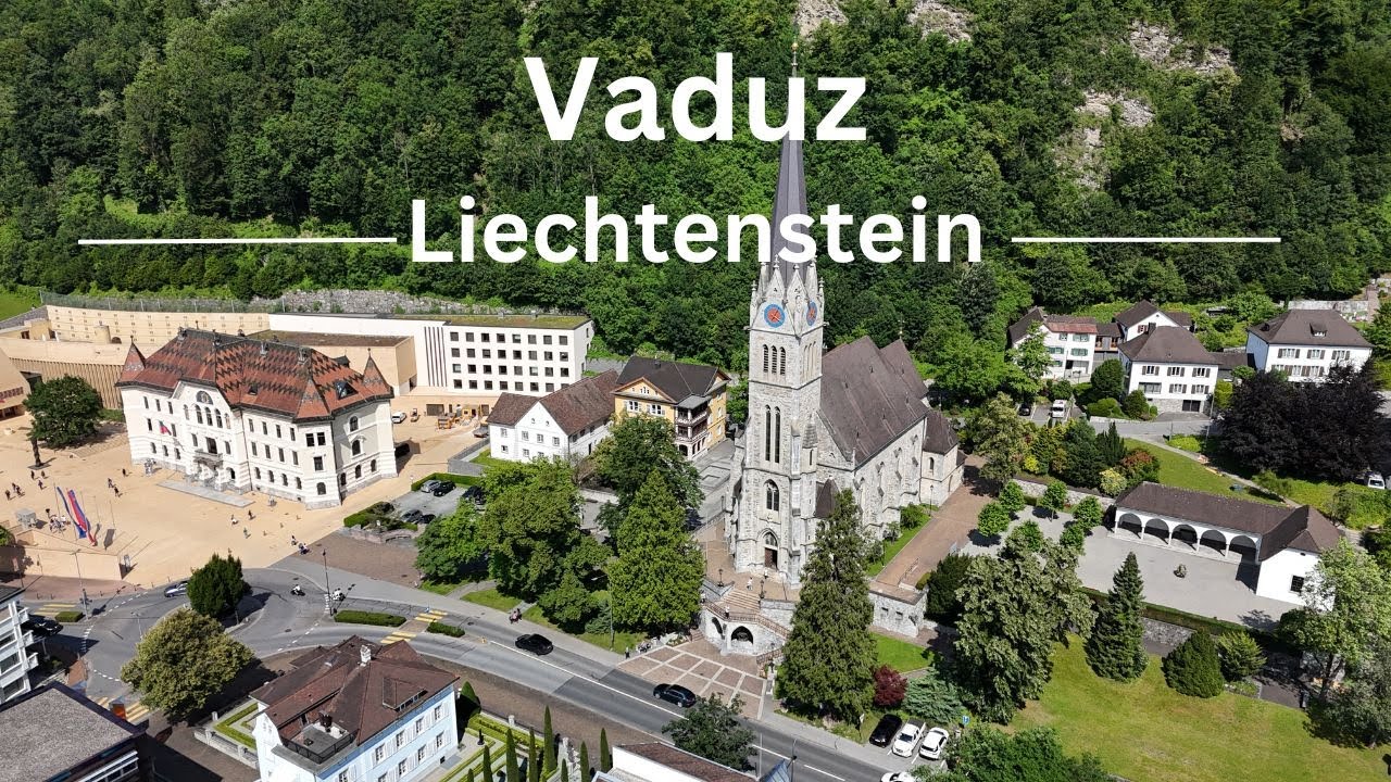 Vaduz - Liechtenstein by drone and GoPro in cinematic 4K