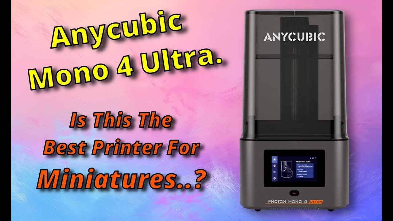 Anycubic Photon Mono 4 Ultra, Unboxing, Setup & First Print.