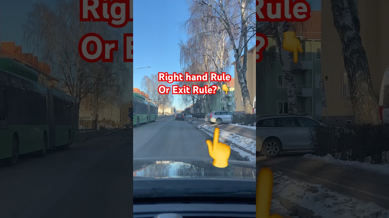🟢right of way rules! right of way driving rules! right hand rule traffic /Exit Rule?