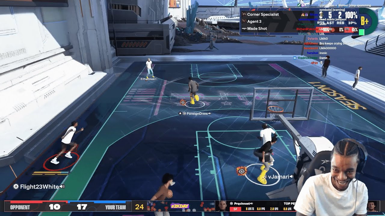 FlightReacts GOES CRAZY His 2nd Day Playing NBA 2K24 Park!