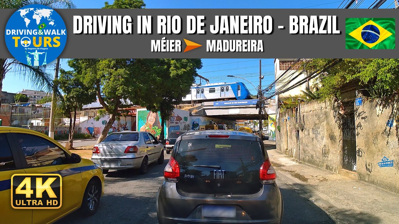 【4K】Driving in Rio de Janeiro -  From Méier to Madureira | D&W Tours