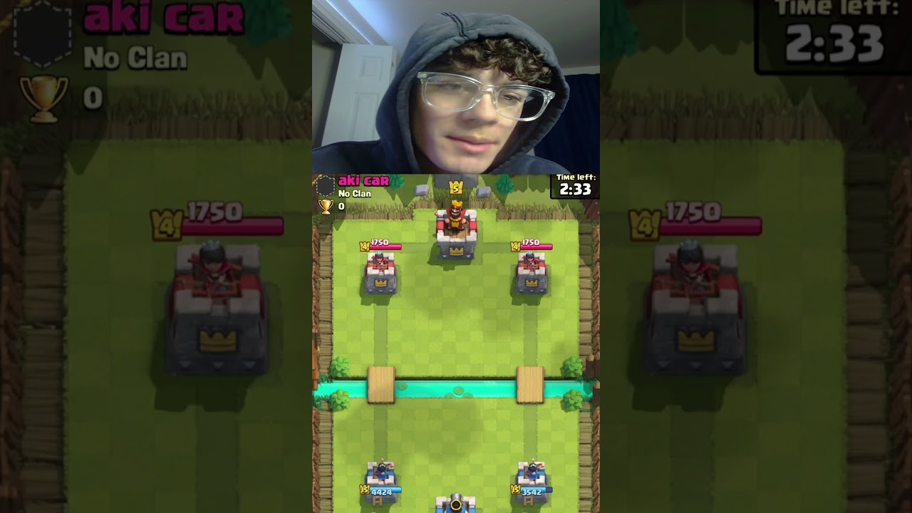 Introducing arena 1 players into the real world (reaction) #clashroyale #gaming #shorts
