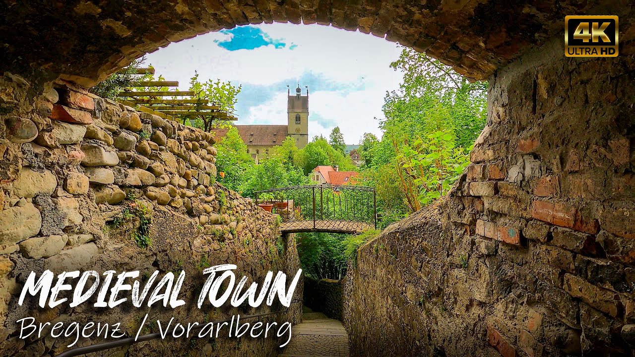 Oberstadt, das historische Juwel am Bodensee - Bregenz | Medieval Town | 4K Short Walk