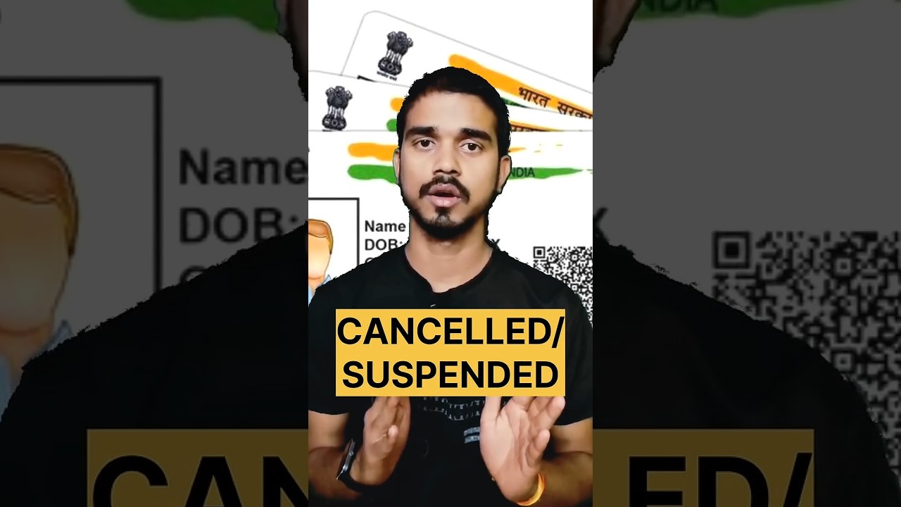 Aadhaar Card cancelled or suspended! How to Solve #shorts