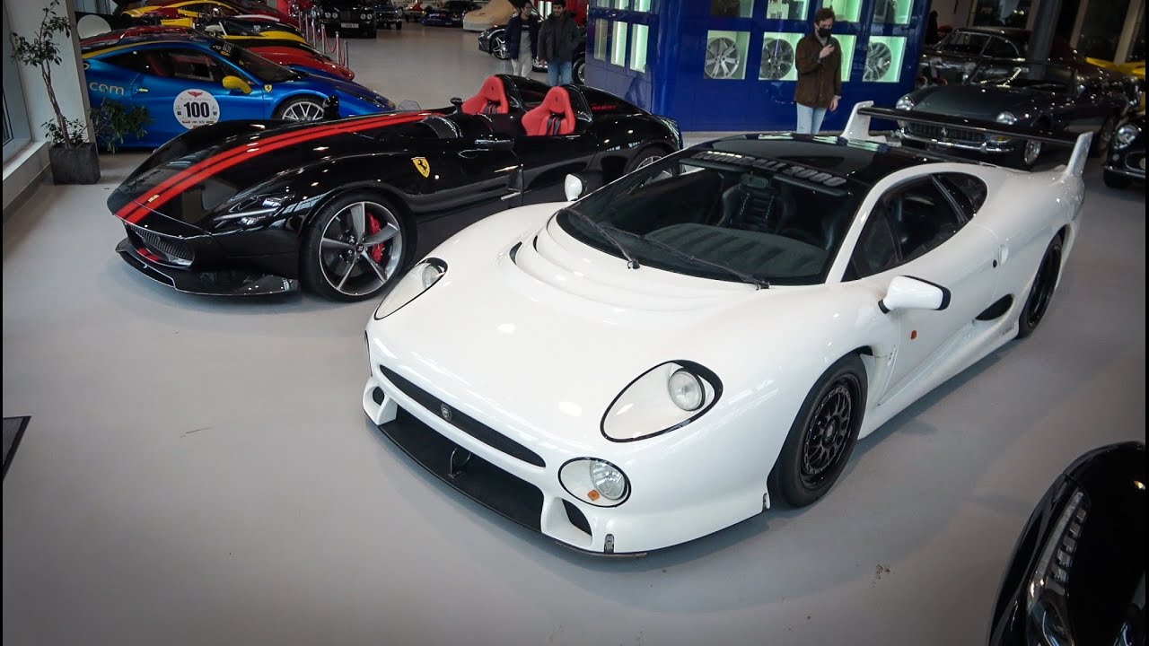 Founder of Gumball 3000 very own Jaguar XJ220 arrives at Joe Macari!