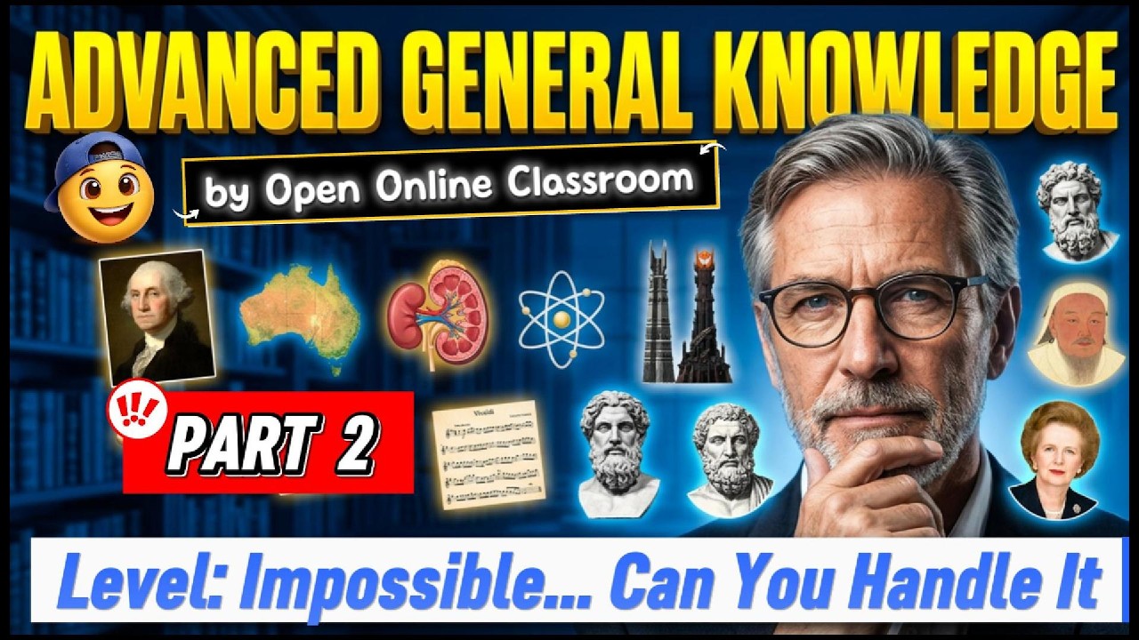 GENIUS Level QUIZ: Only 1% Can Beat This Advanced General Knowledge Challenge!2