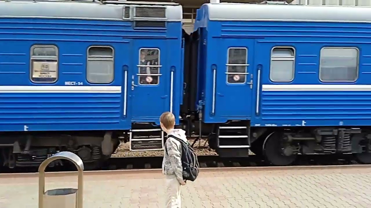 Прибытие поезда №27 Москва - Брест на станцию Минск-пассажирский