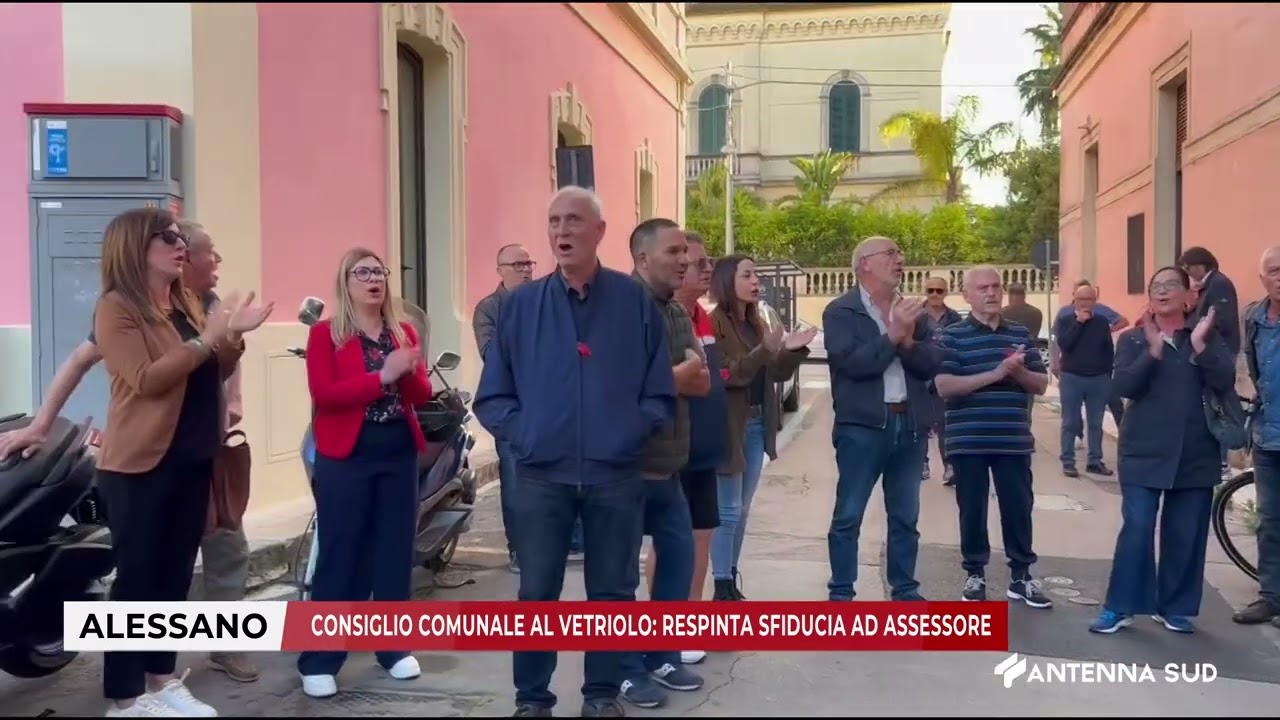 20 MAGGIO 2025 - ALESSANO (LE) - CONSIGLIO COMUNALE AL VETRIOLO: RESPINTA SFIDUCIA AD ASSESSORE