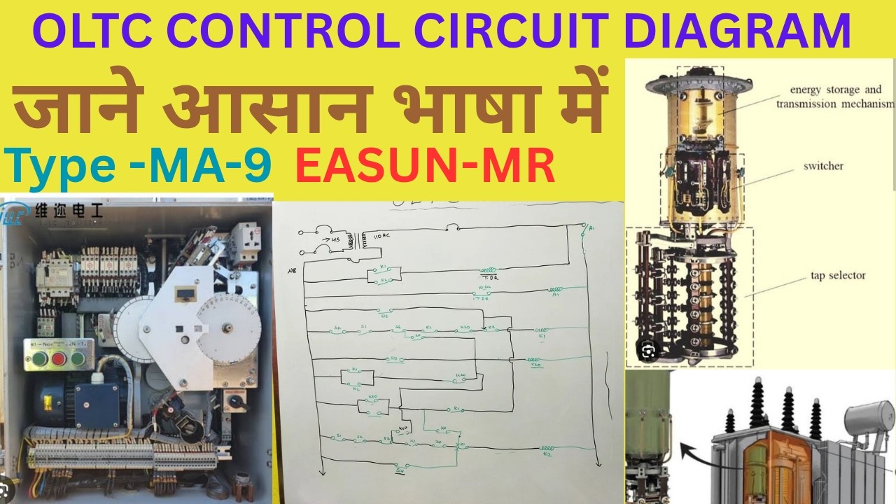 OLTC CONTROL CIRCUIT DIAGRAM||TRANSFORMER OLTC CONTROL WIRING DIAGRAM||TYPE MA-9 EASUN- MR||
