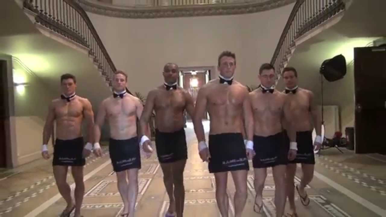 Butlers in the Buff - The Cheeky bits! Topless waiters!