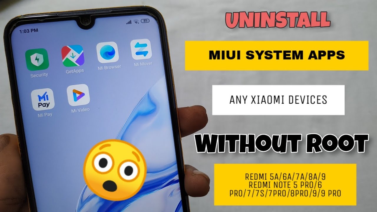 Uninstall MIUI System Apps For Any Xiaomi Device | Remove Unwanted Apps Redmi Devices 😲😲
