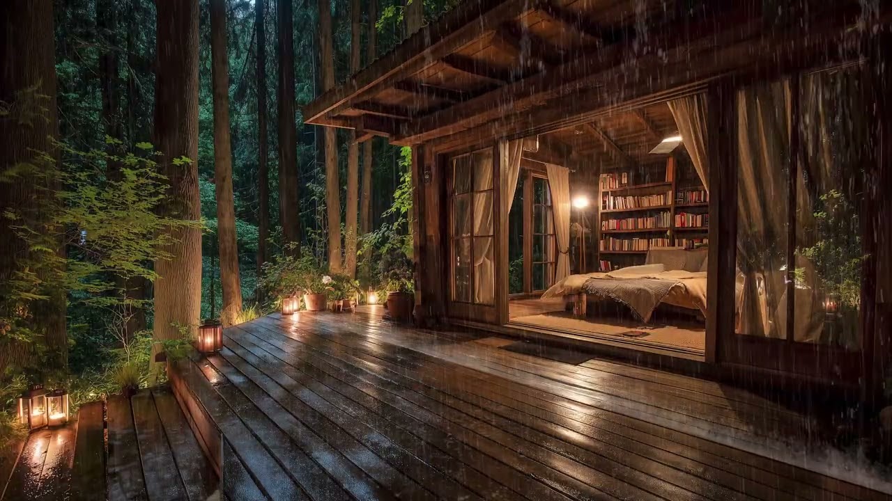 Natural Rain Sounds to Drift You to Sleep | Soothing Forest Rain
