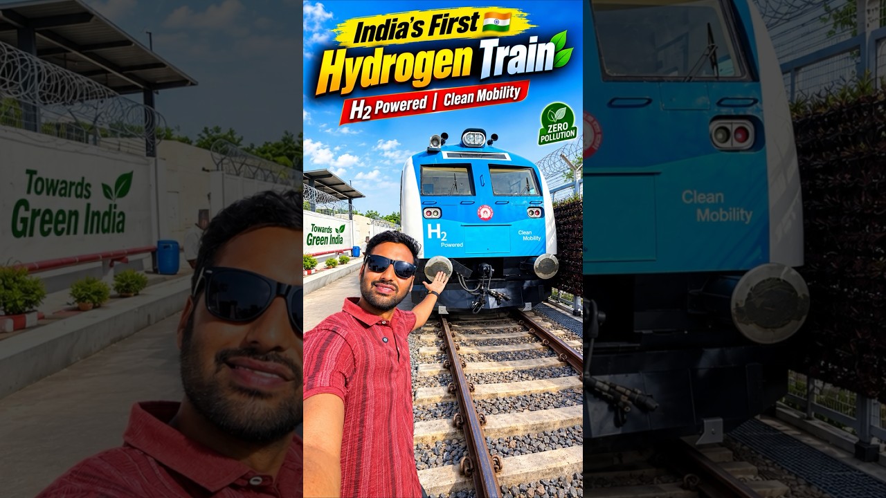 1st Hydrogen Train 🇮🇳 of Indian Railways #shorts #hydrogentrain