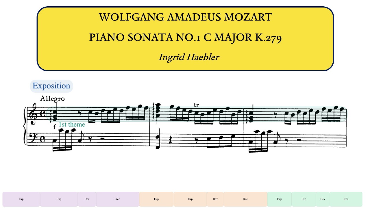 Mozart, Piano Sonata No.1 in C major K.279 (Ingrid Haebler)