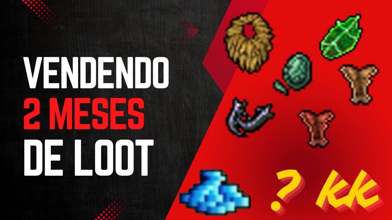 Tibia RUBINOT - Vendendo 2 meses de LOOT - ITENS AGRUPÁVEIS - Quanto lucrei?