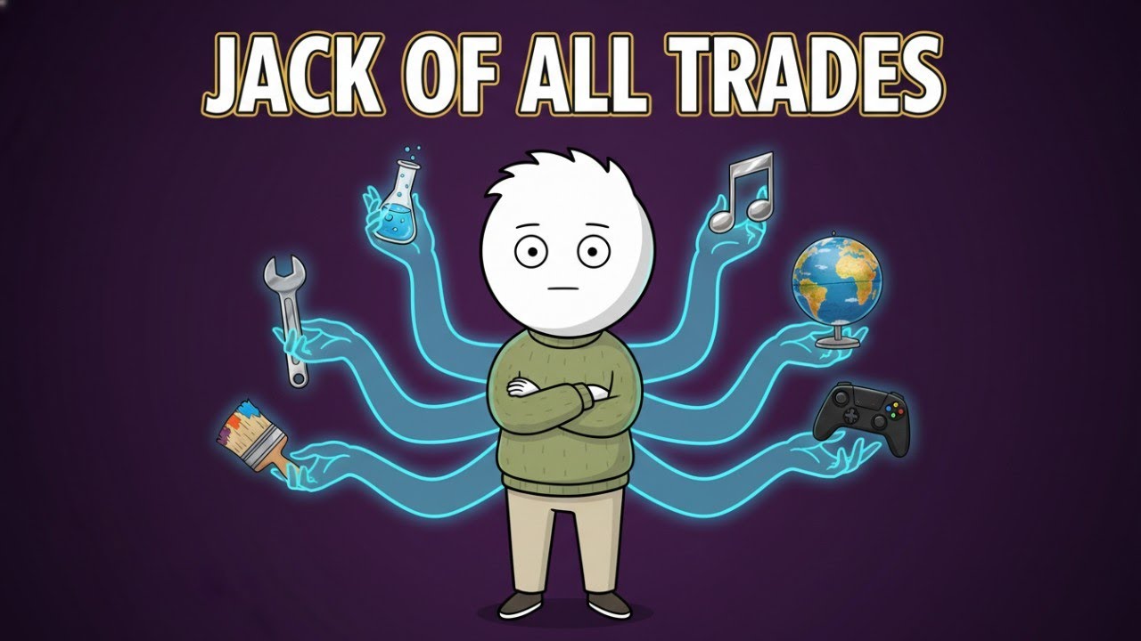 Psychology of people who are a "Jack of All Trades" (And why you aren't lazy)
