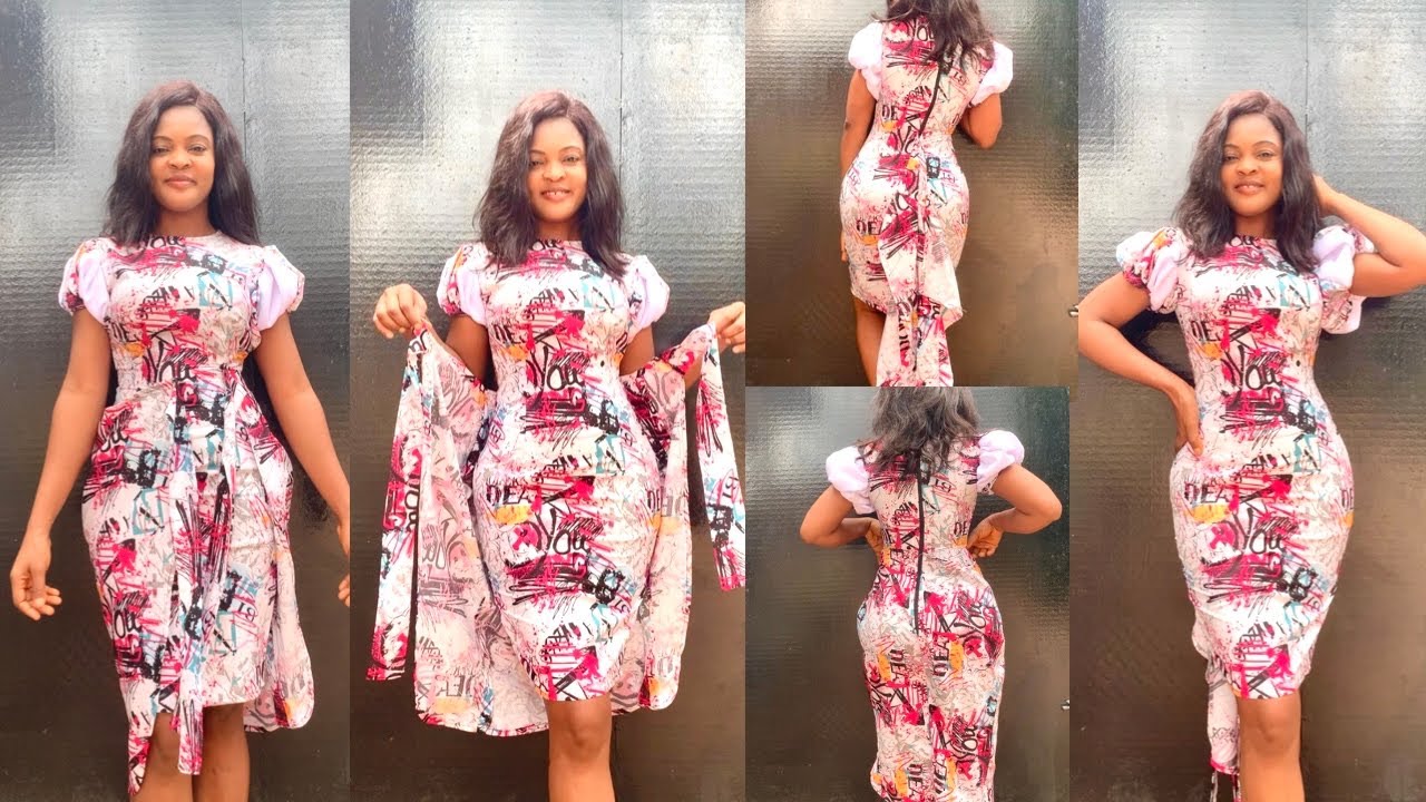 How To Cut And Sew Stylish Wrapped Dress With Multiple Styling #wrap #sewing