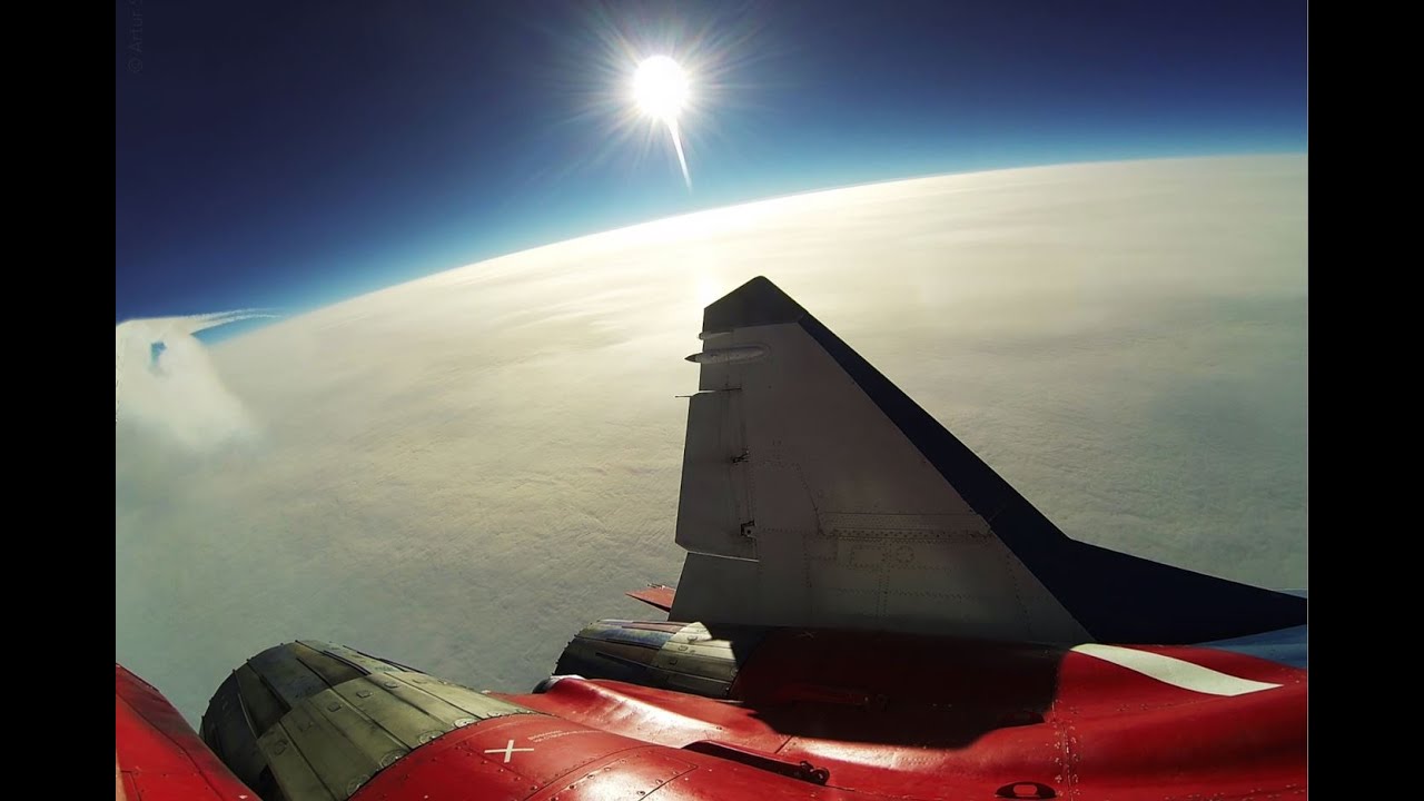 Stratosph&auml;renflug mit Passagier - in der MiG-29