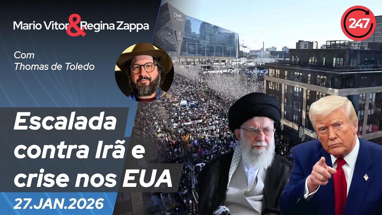 Mario Vitor & Regina Zappa - Escalada contra Irã e crise nos EUA 27.1.26