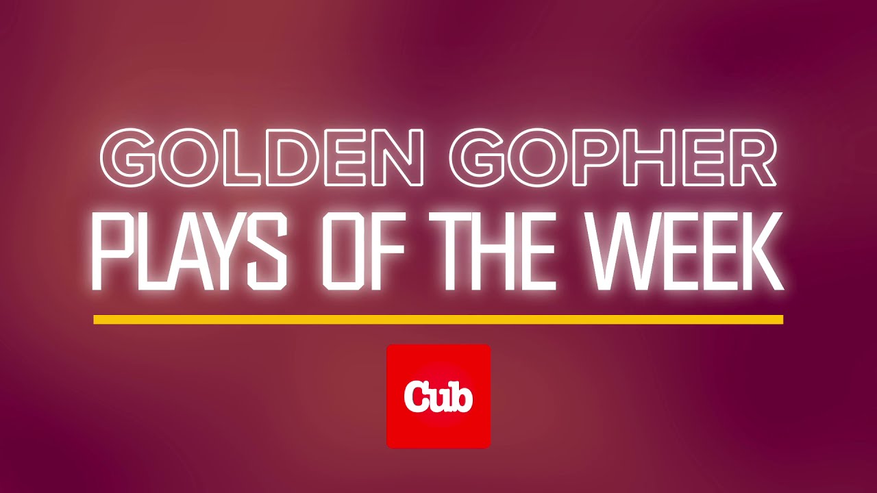Gopher Sports - Cub Plays of the Week: Sept. 26 - Oct. 3, 2021