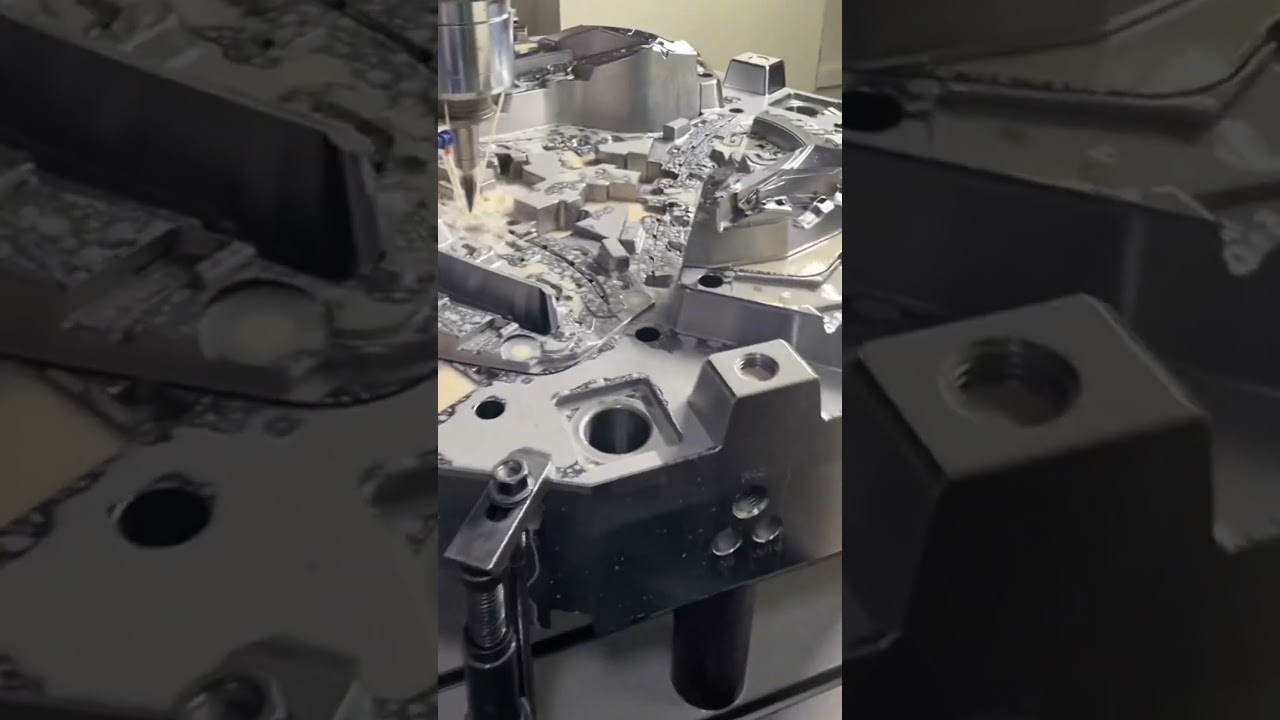 CNC machining for automotive headlight molds&mdash;precision where it matters.#cnc#customparts#cncparts