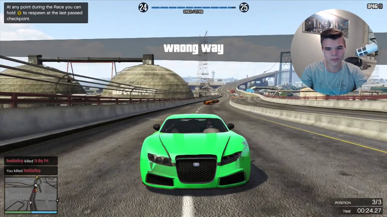 GTA 5 Funny Moments - HOW TO CHEAT ONLINE - (GTA V Online Stunts & Race)