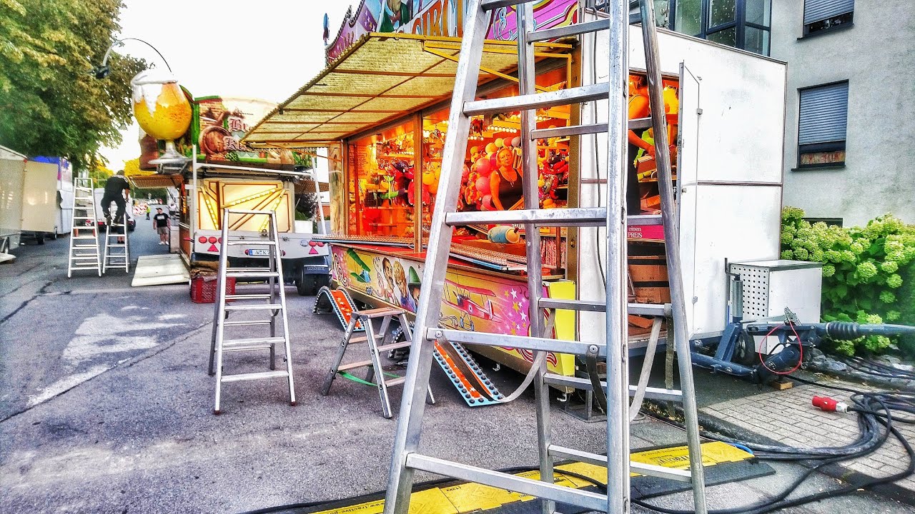 Cronenberger Kirmes 2023 Teil 1- Die kleine Dorfkirmes Aufbau Rundgang