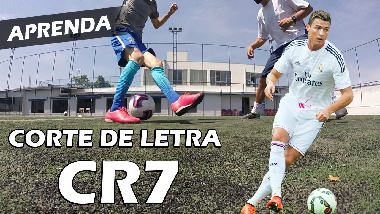 APRENDA O CORTE DE LETRA DO CR7 (Dribles rápidos)