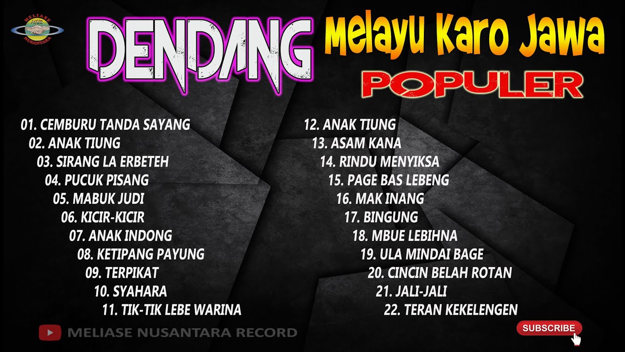 DENDANG MELAYU KARO JAWA