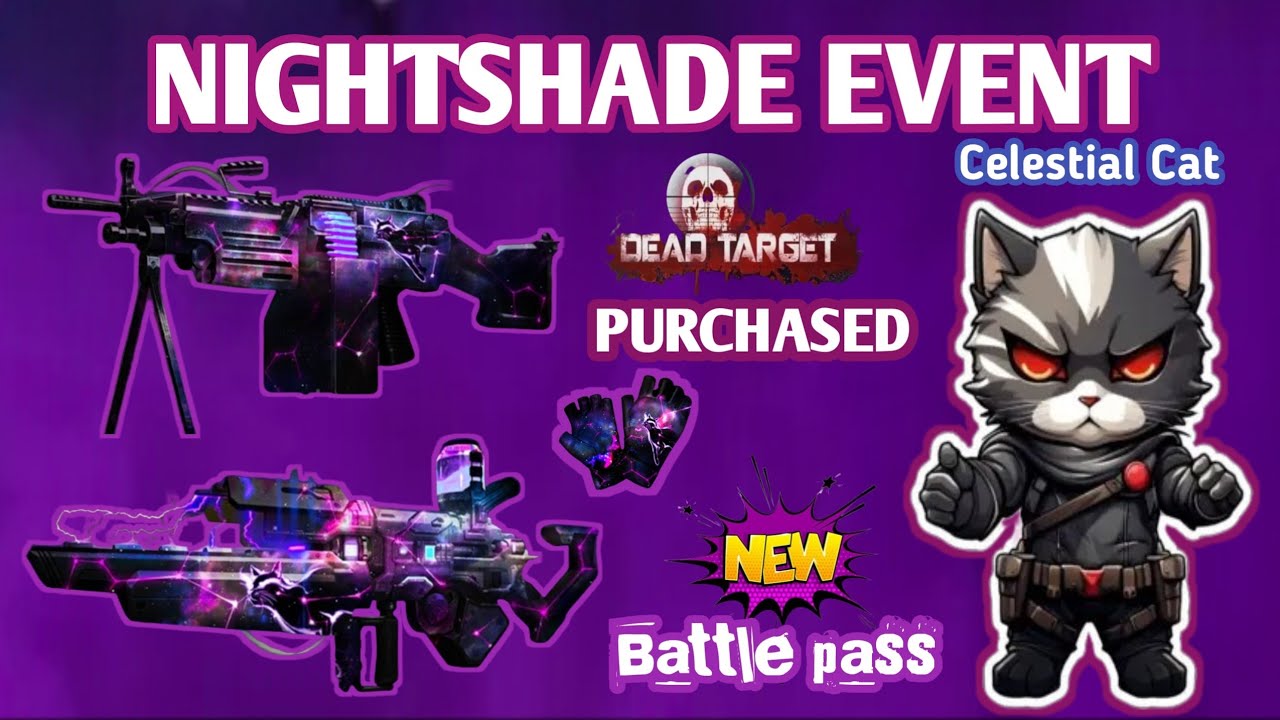 Dead Target : Celestial cat Nightmare Event Purchased | new battle pass | Mobile fps