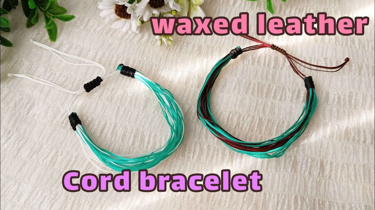 Elegant Waxed-Thread Handmade Bracelet beautiful and comfortable bracelet made with waxed thread