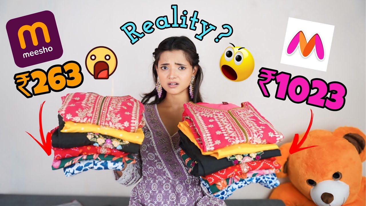 Meesho Vs Myntra🤯 Same Product Different Price 🤯 |Which one is best? Honest Review😳😨