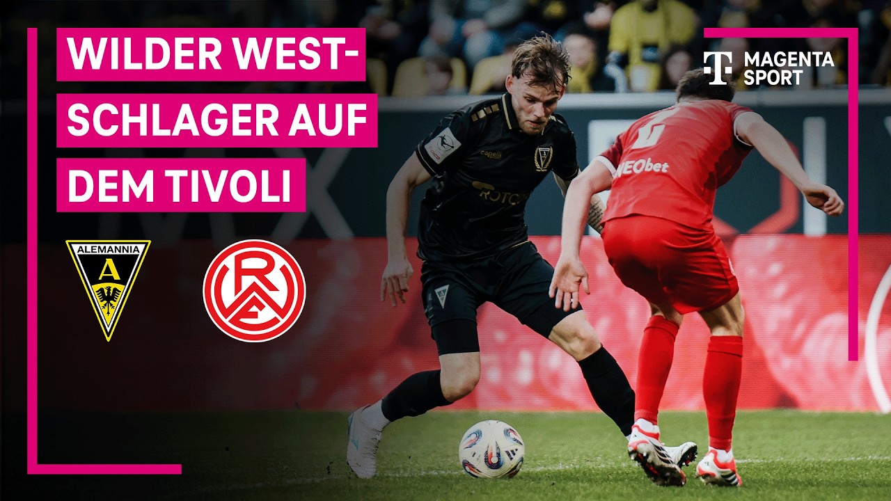 Alemannia Aachen - Rot-Weiss Essen, Highlights mit Live-Kommentar | 3. Liga | MAGENTA SPORT