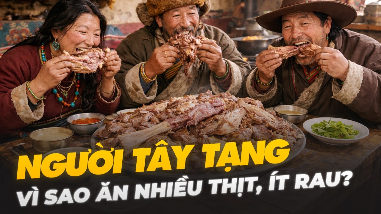 VÌ SAO NGƯỜI TÂY TẠNG ĂN NHIỀU THỊT, ÍT RAU?