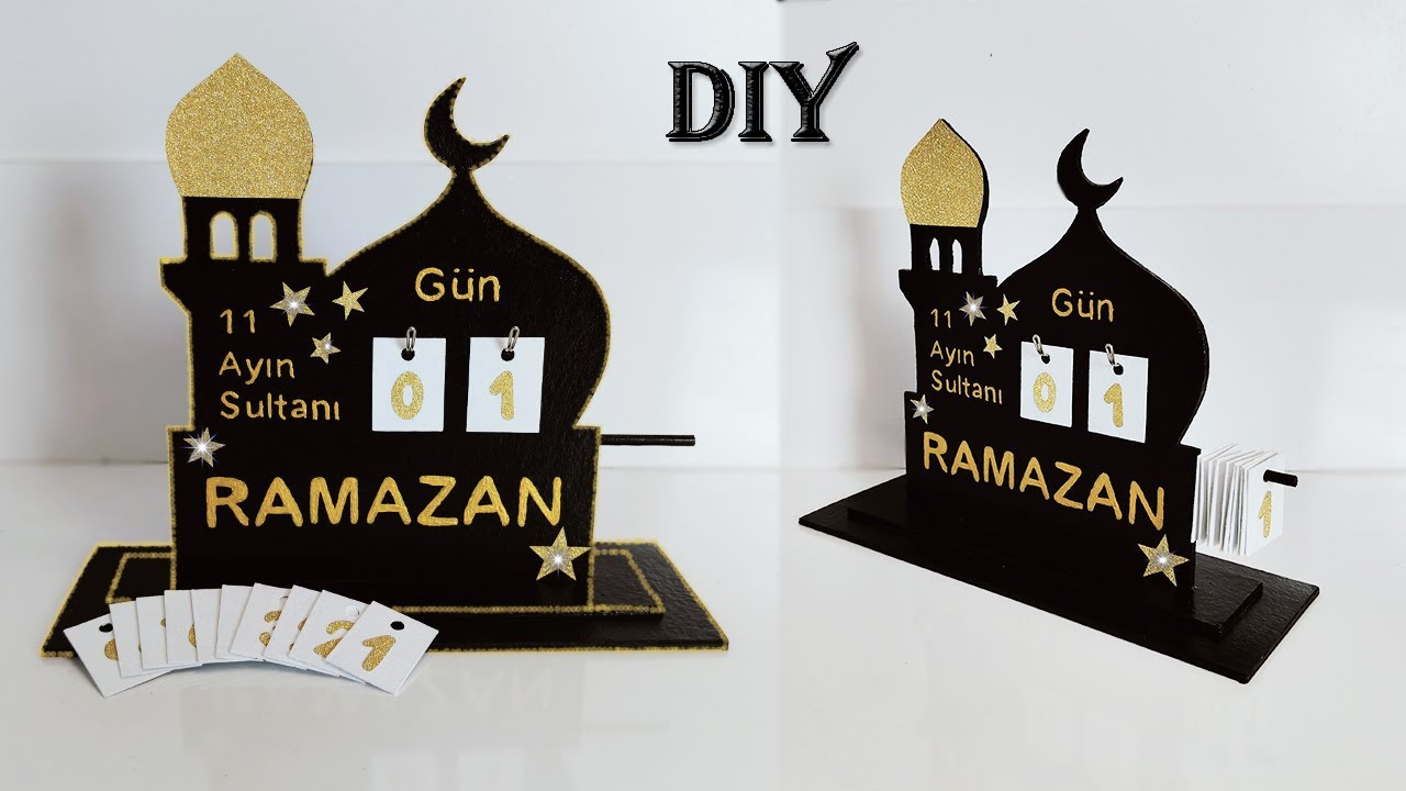 Handmade Ramadan Calendar - Handmade Ramadan Decor - Ramadan Craft - DIY Ramadan Mubarak Decor