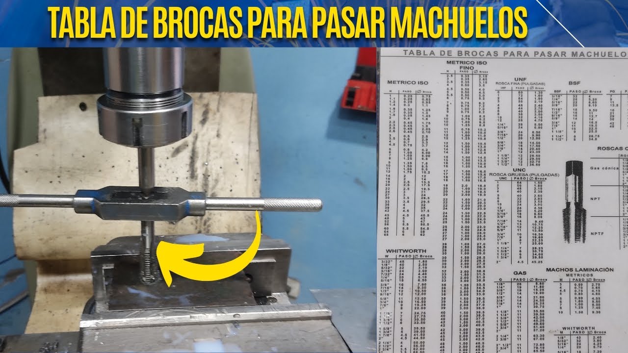 🔩Cómo Hacer una Rosca con MACHUELO. Muy Fácil.