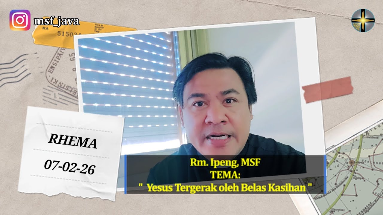 Rhema 7 Februari: Rm. Ipeng | Yesus Tergerak oleh Belas Kasihan