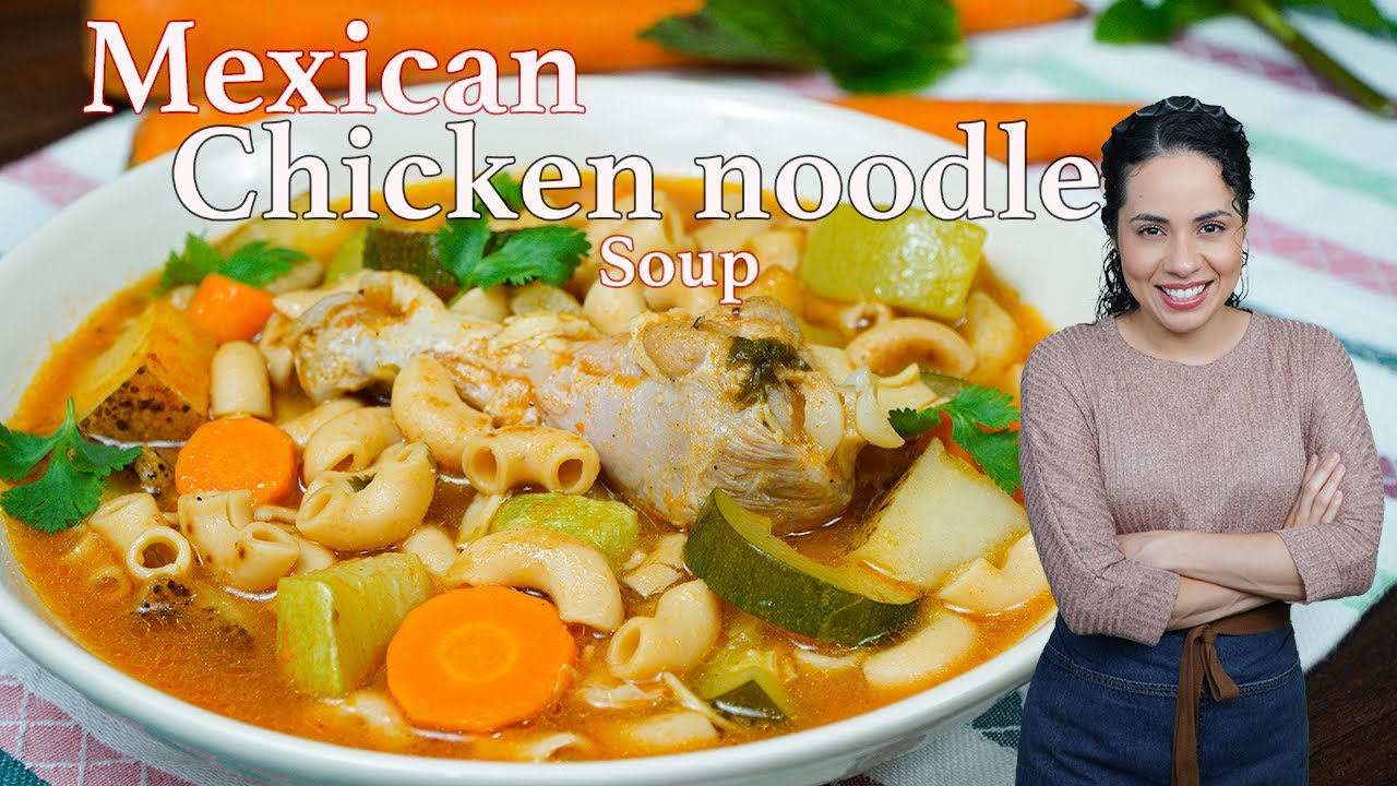 ЛУЧШИЙ мексиканский суп Sopa de Coditos | Куриный суп с лапшой | Villa Cocina