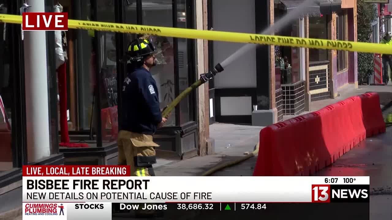 Report: Cause of downtown Bisbee fire finally released