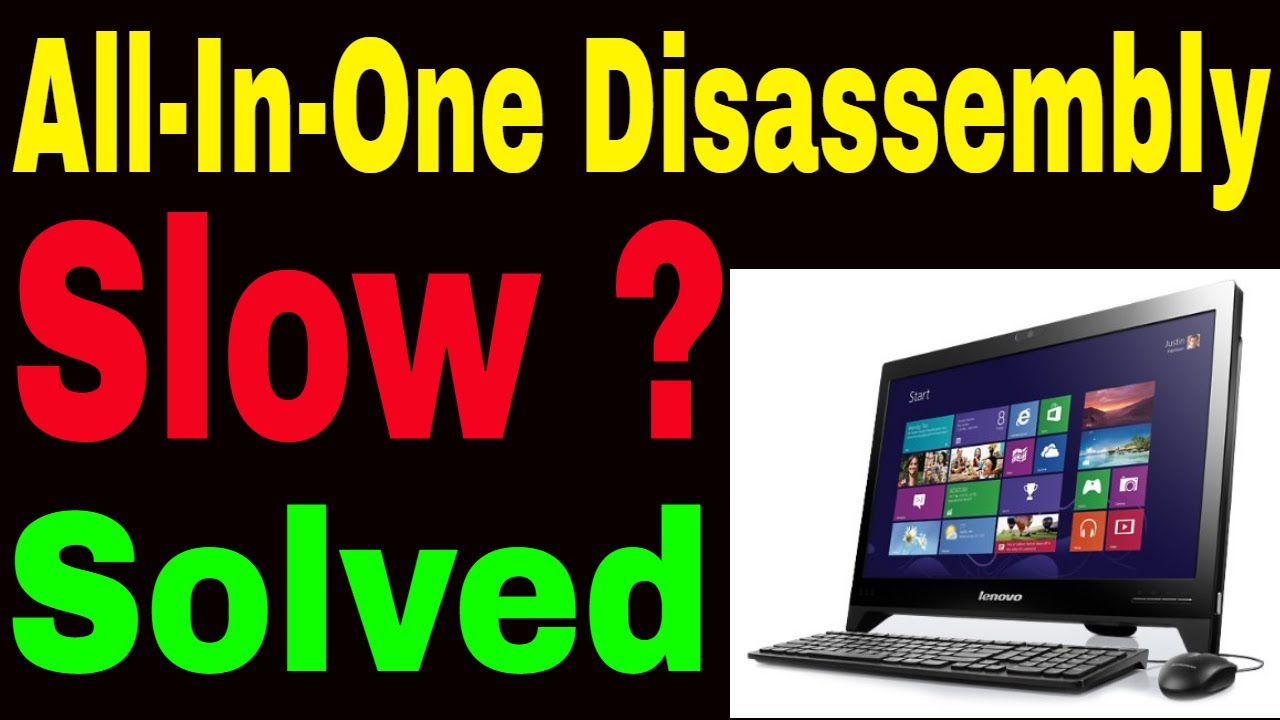 Lenovo All-In-One Desktop C240 Disassembly | AIO Computer Running Slow |  All-In-One Disassembly