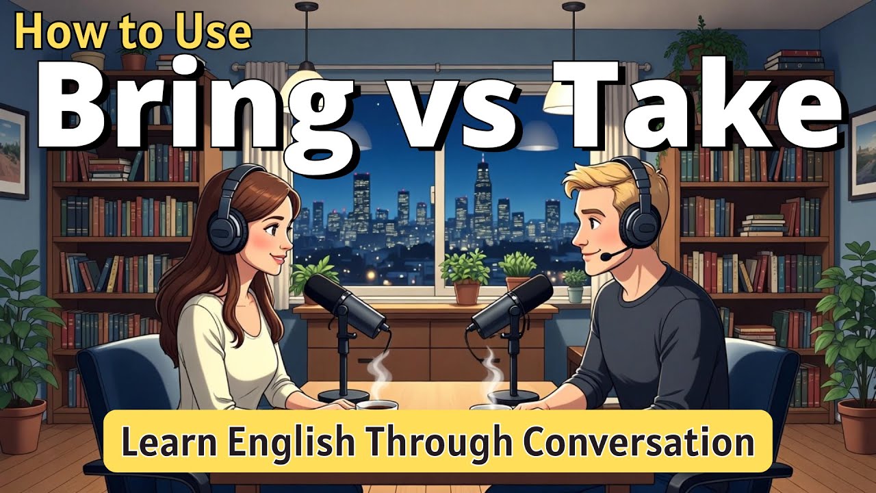How to Use Bring vs Take in English 🇬🇧 || English for Beginners