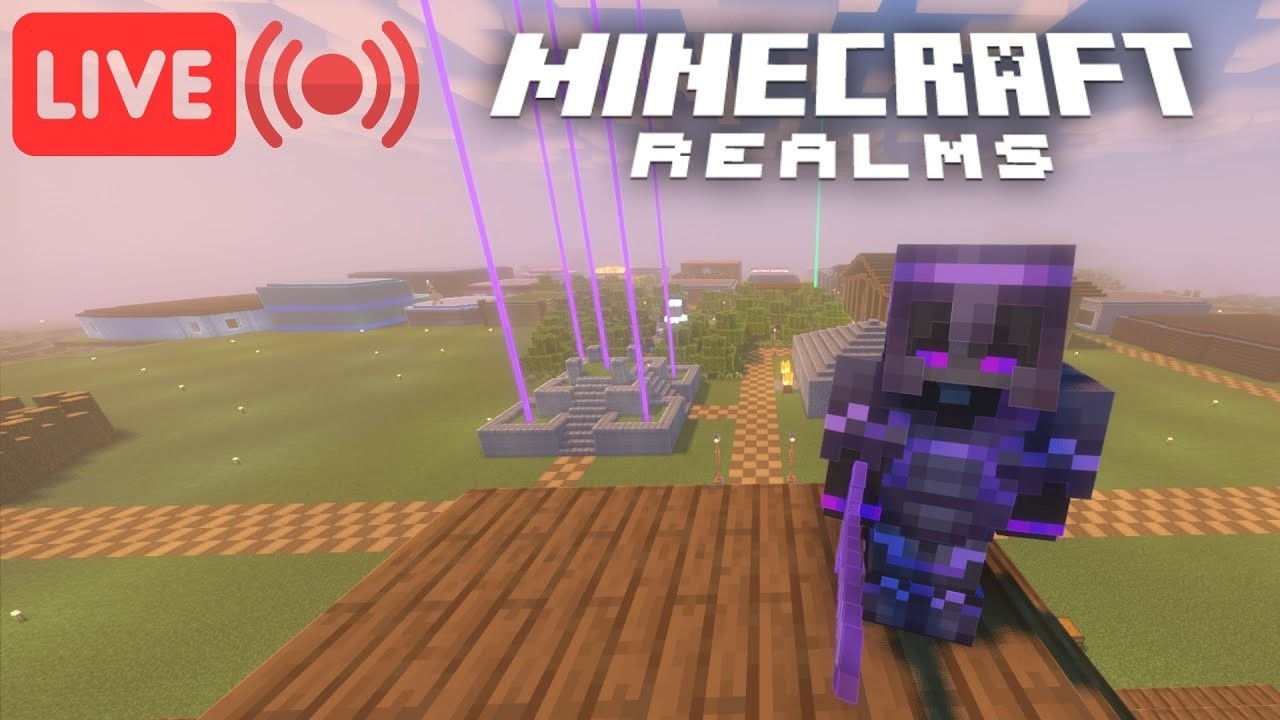 *LIVE* Building in My City Again!! Starting Skyscrapers! Minecraft Realm
