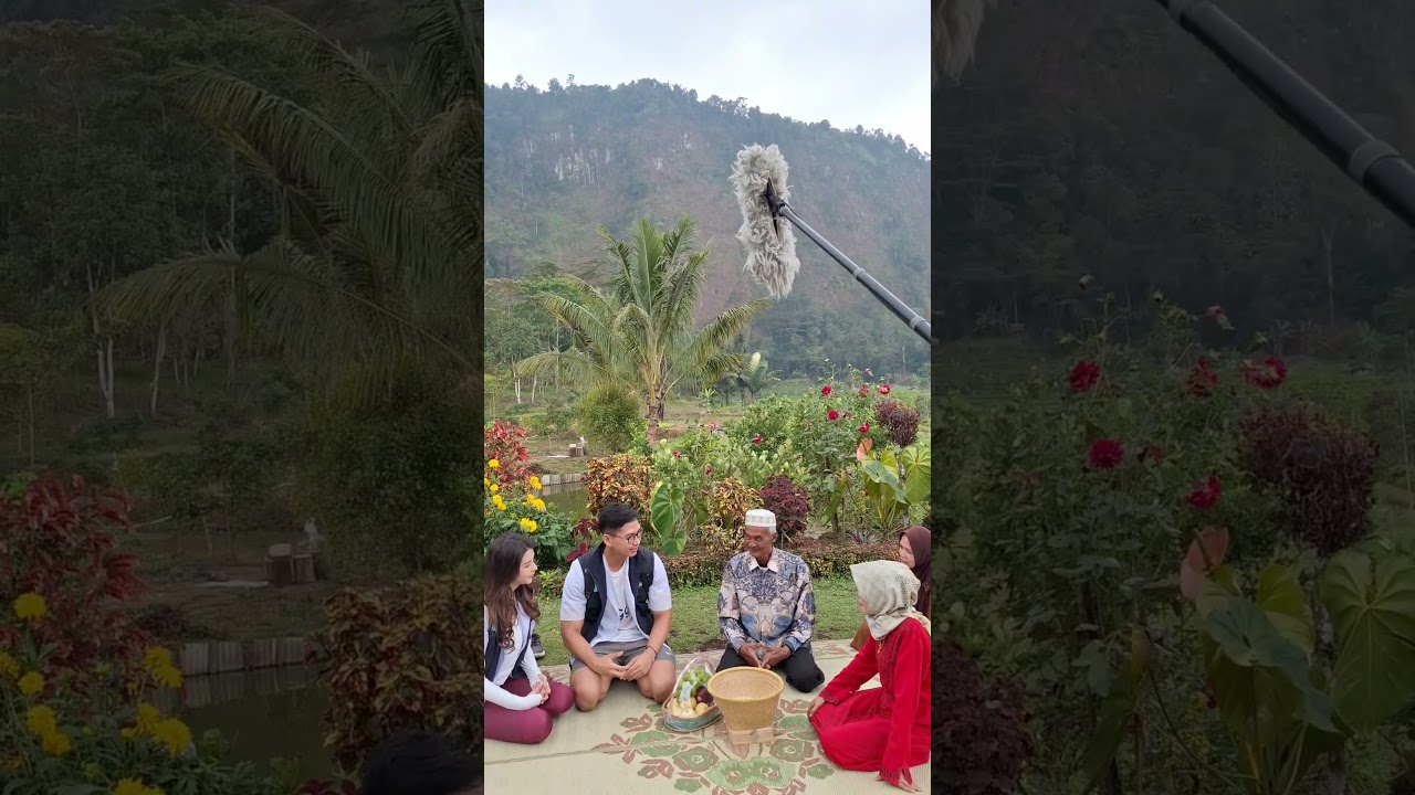 acara shooting trantv di lokasi abah jajang tadi siang