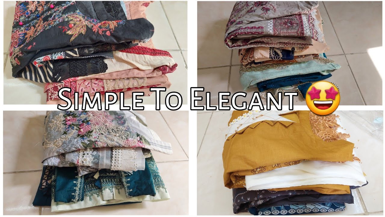 How To Design Your Simple Into Designer Outfits/ Eid Dress Design/ Summer Dress Design 2024