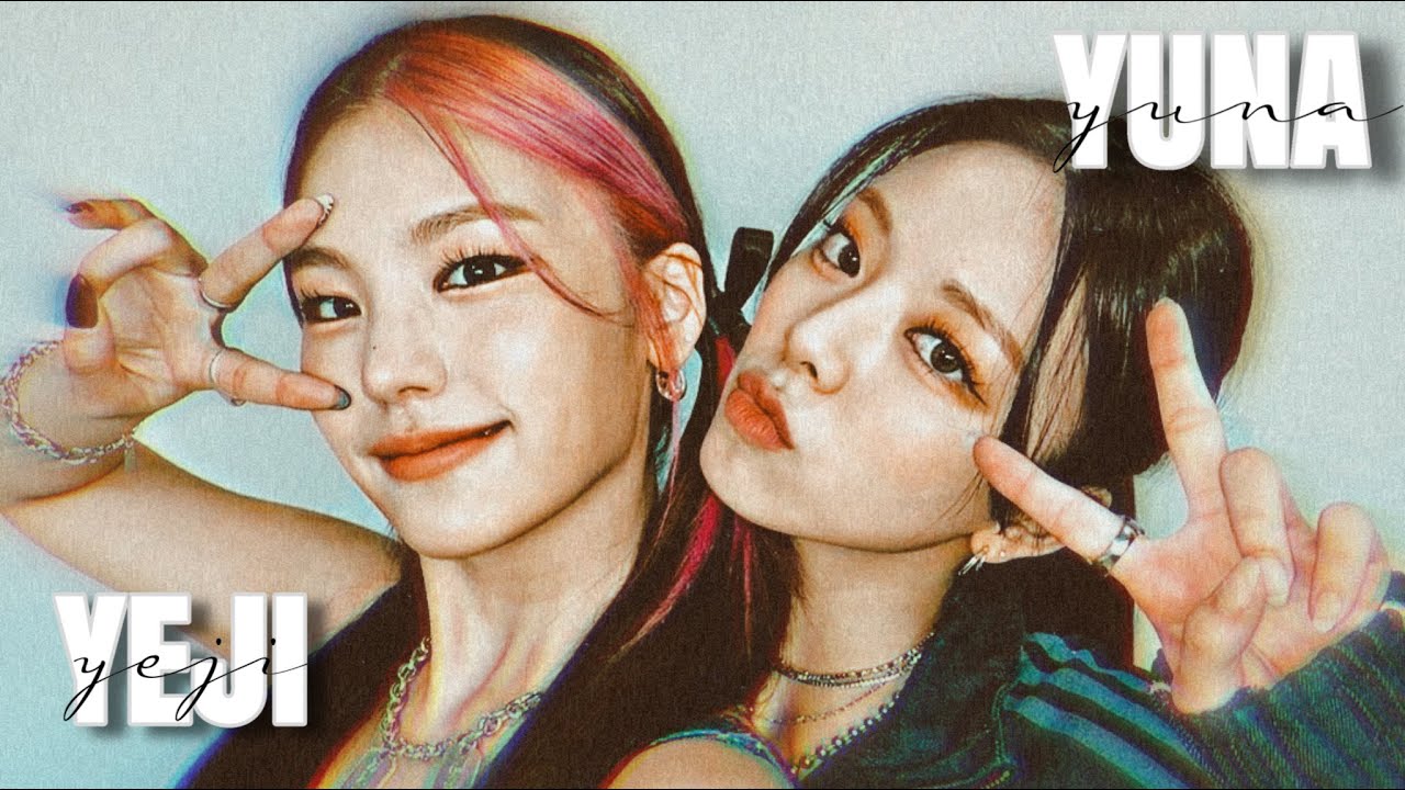 Yeji & Yuna moments in the Studio Choom Behind video🙈🖤🤍 -bbsbingo